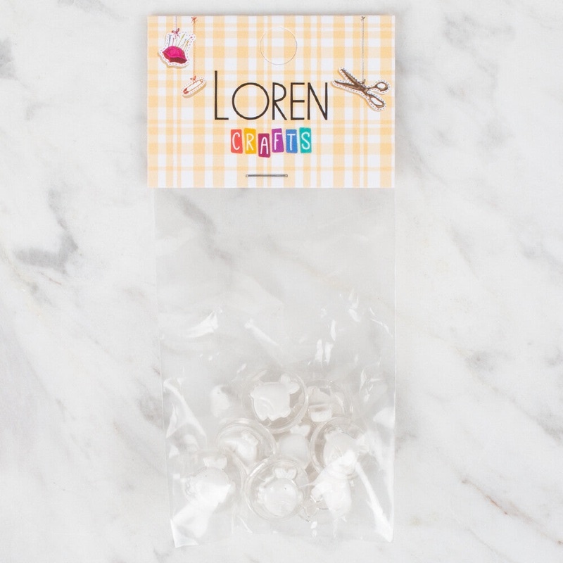Loren Crafts 8 Pack Fish Button – 281