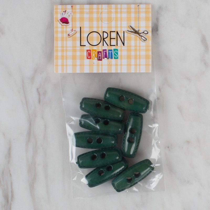 Loren Crafts 8 Pack Shepherd Button, Green – 92