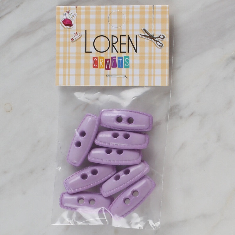 Loren Crafts 8 Pack Shepherd button, Lilac – 89