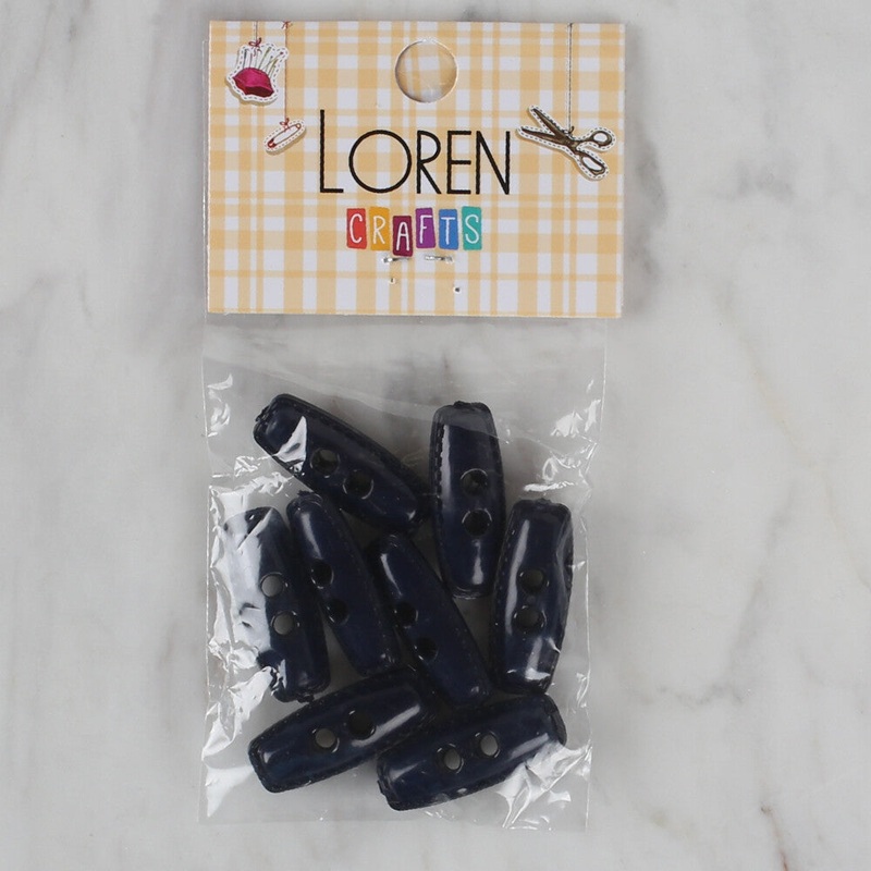 Loren Crafts 8 Pack Shepherd Button, Navy Blue – 95