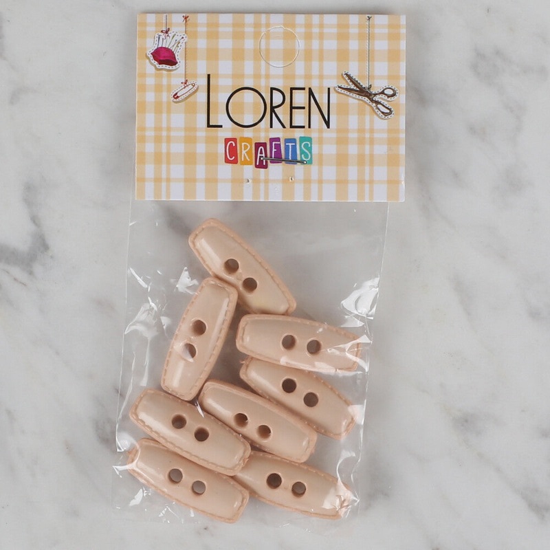 Loren Crafts 8 Pack Shepherd Button, Powder Color – 82