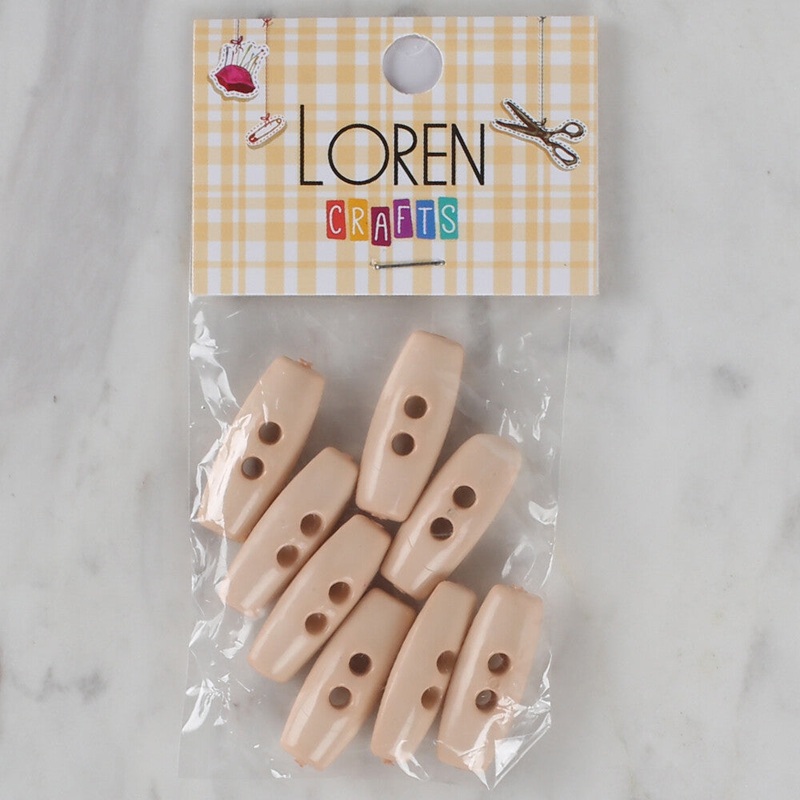Loren Crafts 8 Pack Shepherd Button, Powder Pink – 69