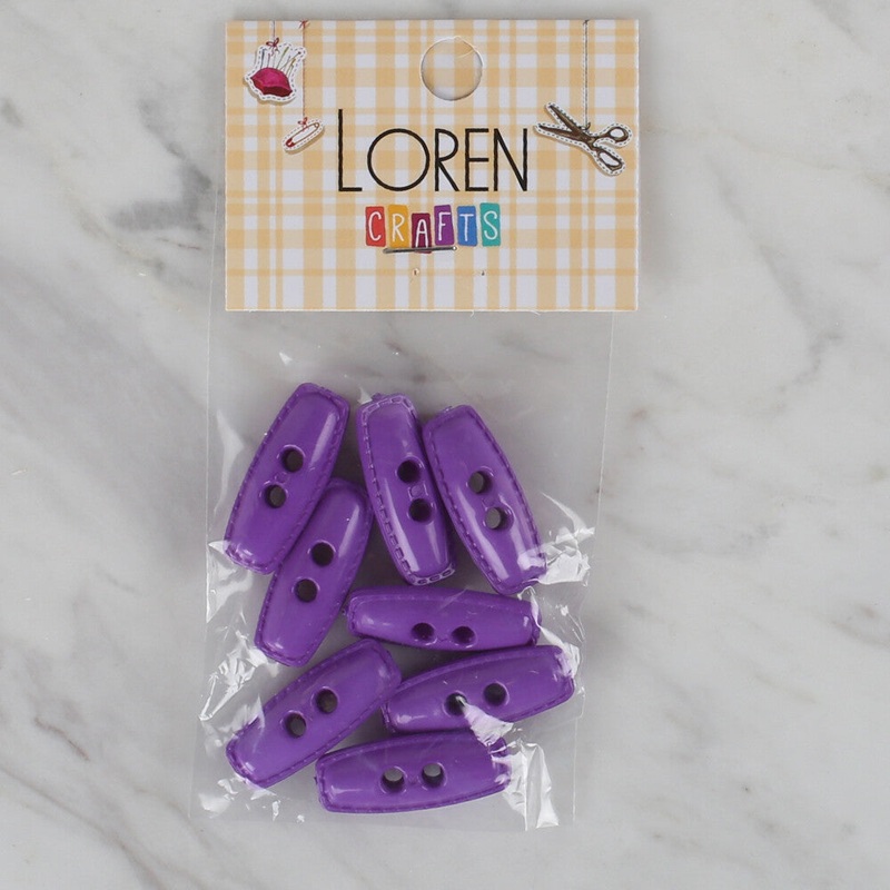 Loren Crafts 8 Pack Shepherd Button, Purple – 90