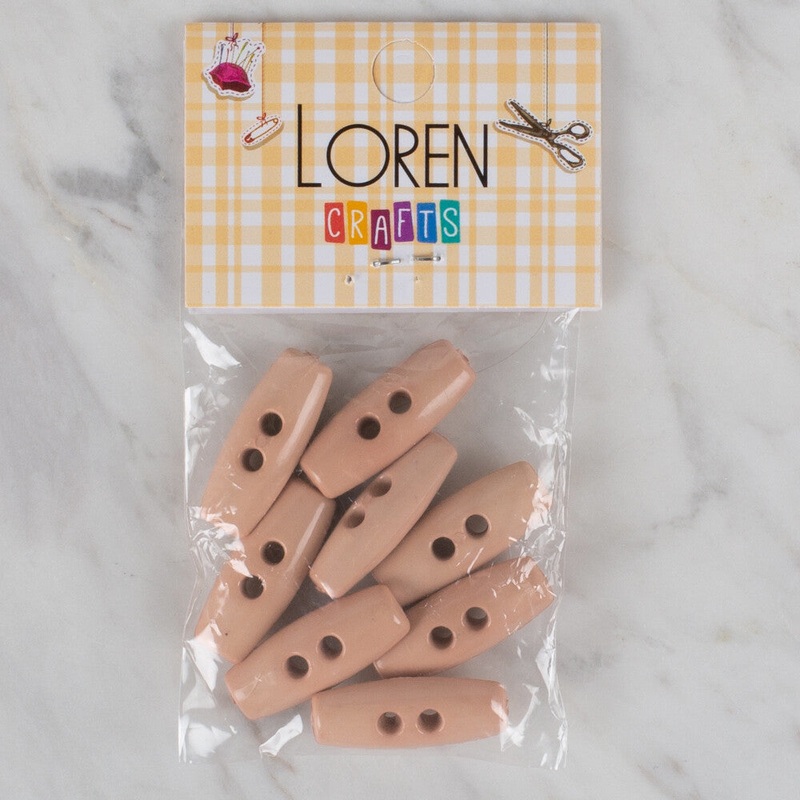 Loren Crafts 8 Pack Shepherd Button, Salmon – 73