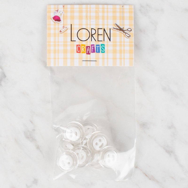 Loren Crafts 8 Pack Smile Button – 275