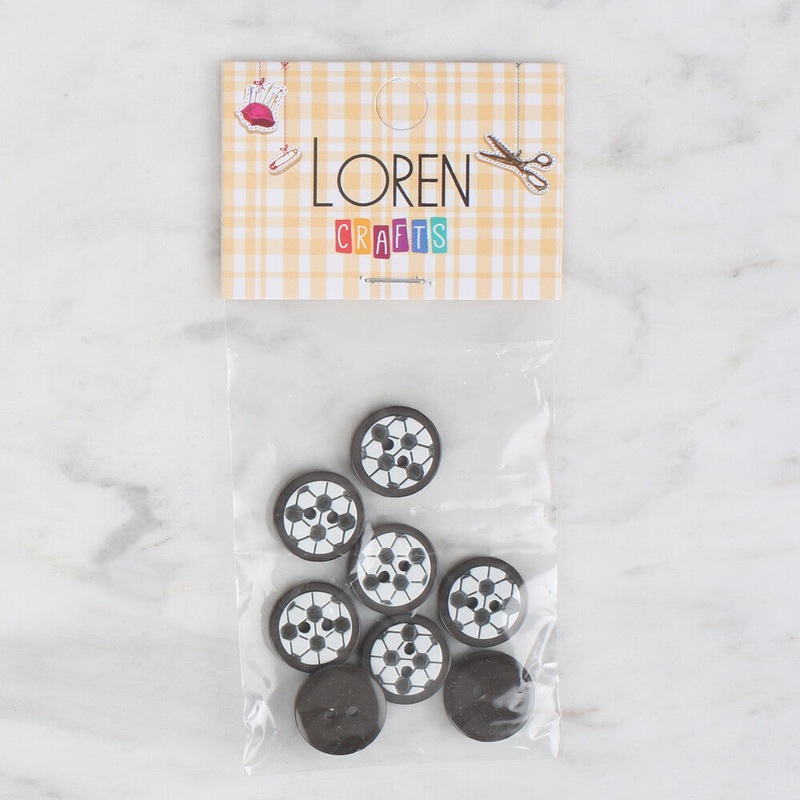 Loren Crafts 8 Pack Soccer Ball Button – 411