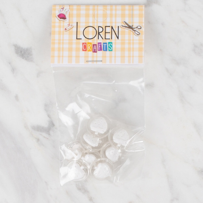 Loren Crafts 8 Pack Strawberry Button – 274