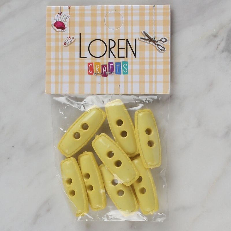 Loren Crafts Pack Shepherd Button, Yellow – 77