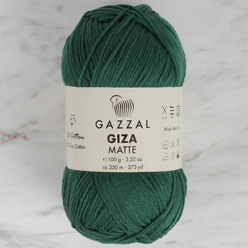 Gazzal Giza Matte Yarn, Dark Green – 5561