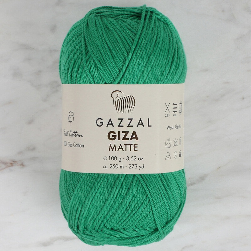 Gazzal Giza Matte Yarn, Green – 5560