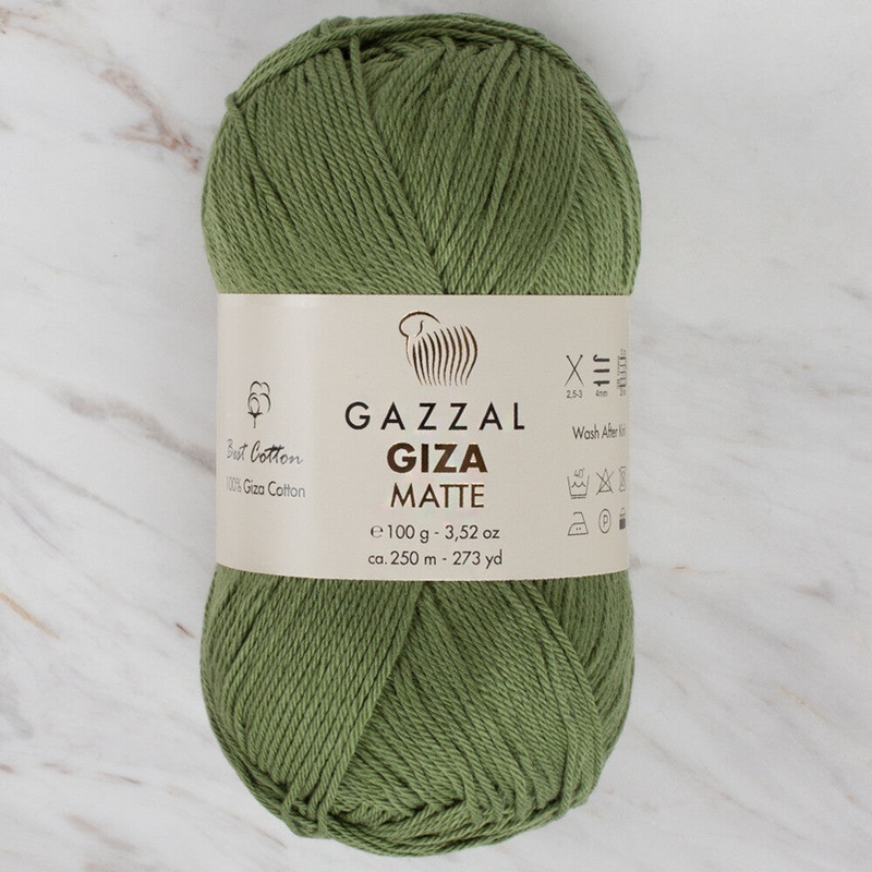 Gazzal Giza Matte Yarn, Green – 5562