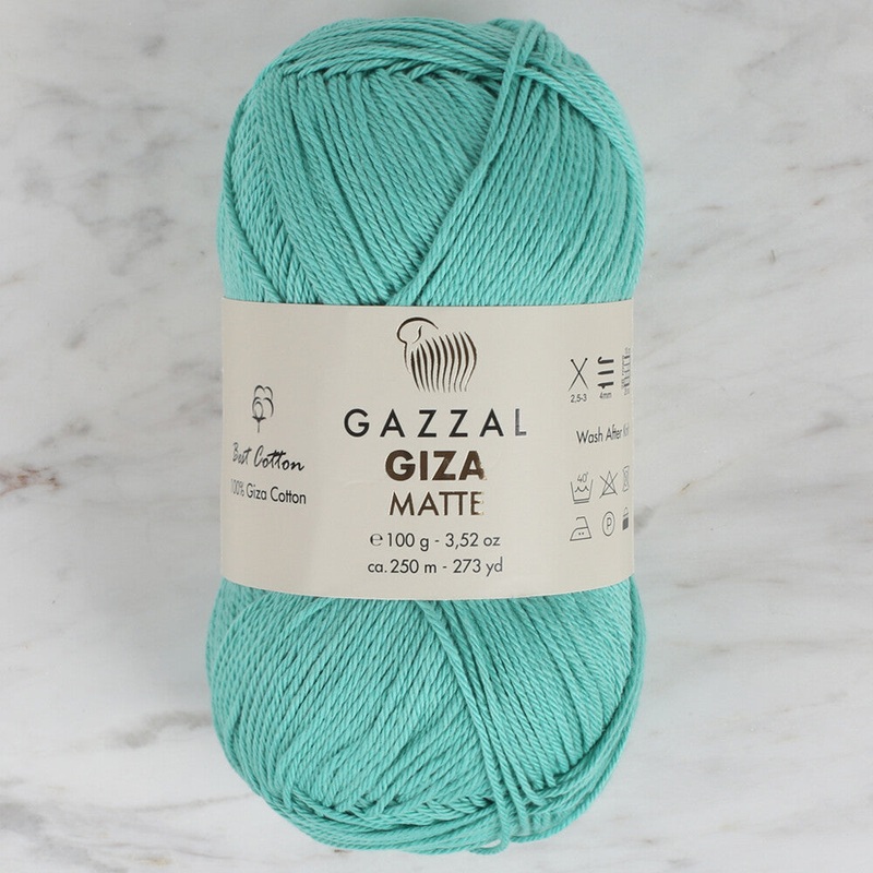 Gazzal Giza Matte Yarn, Green – 5581