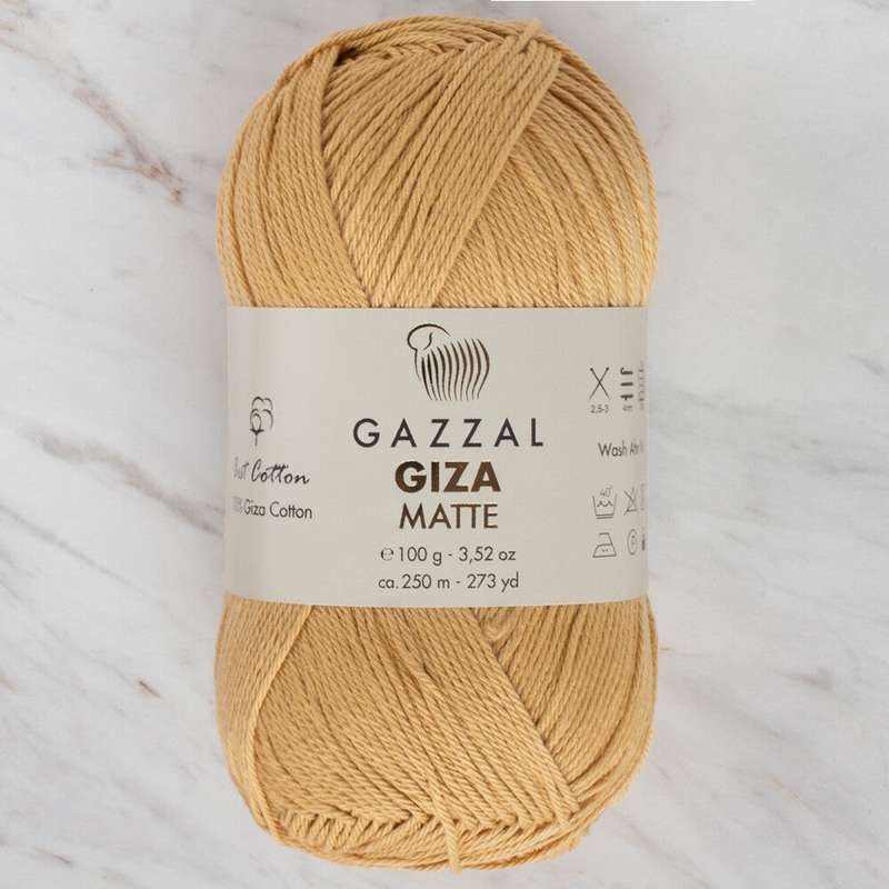 Gazzal Giza Matte Yarn, Light Beige – 5552