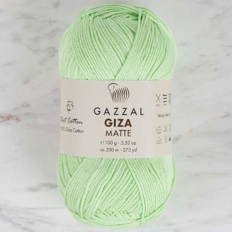 Gazzal Giza Matte Yarn, Light Green – 5558