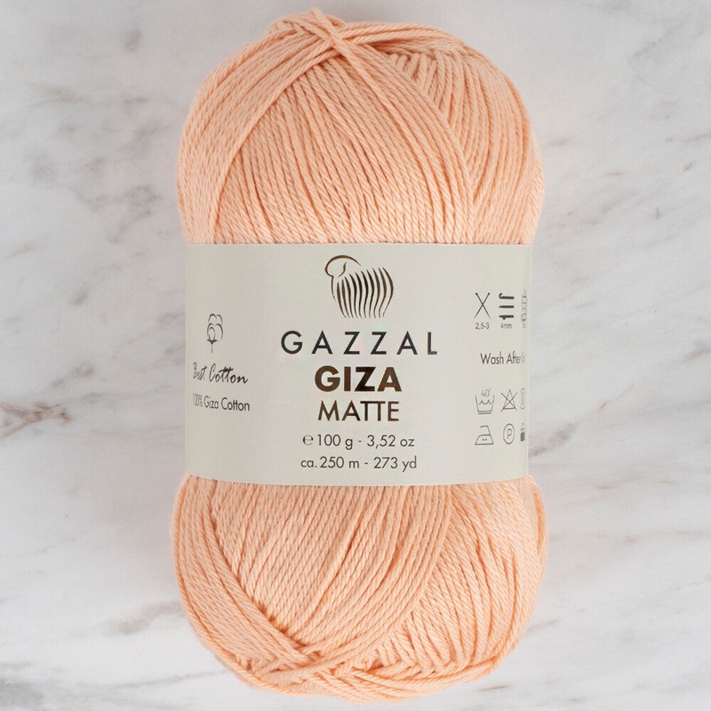Gazzal Giza Matte Yarn, Light Pinkish Blue – 5553