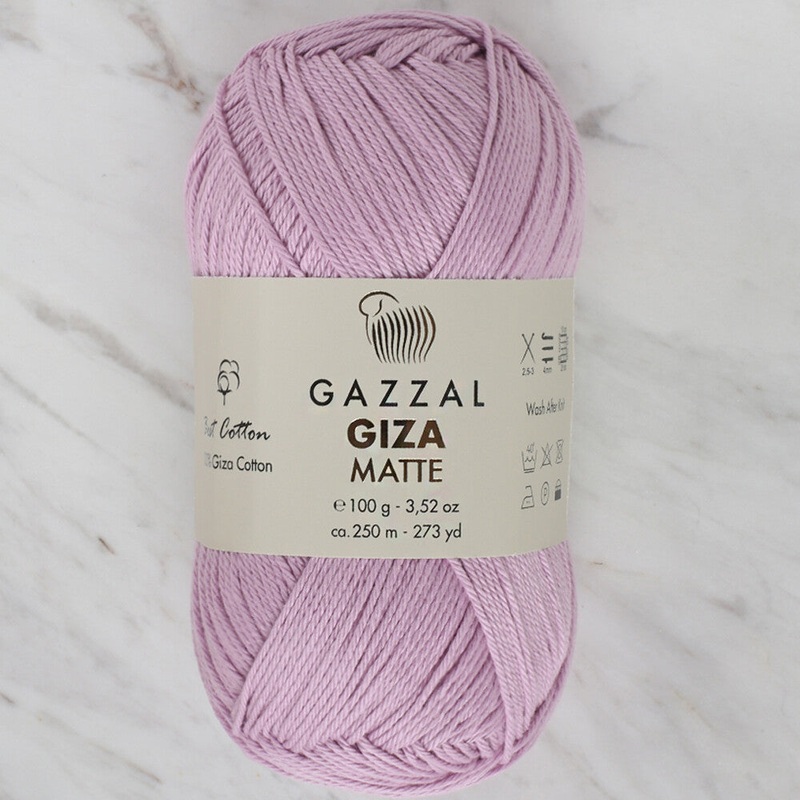 Gazzal Giza Matte Yarn, Lilac – 5572
