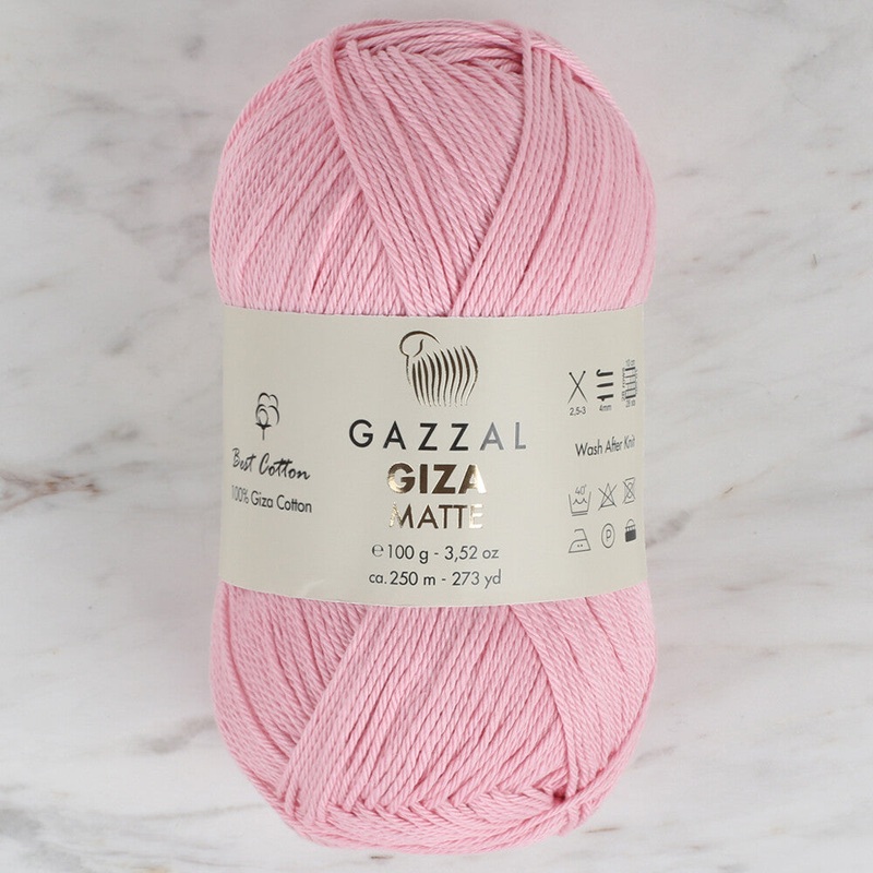Gazzal Giza Matte Yarn, Pink – 5596