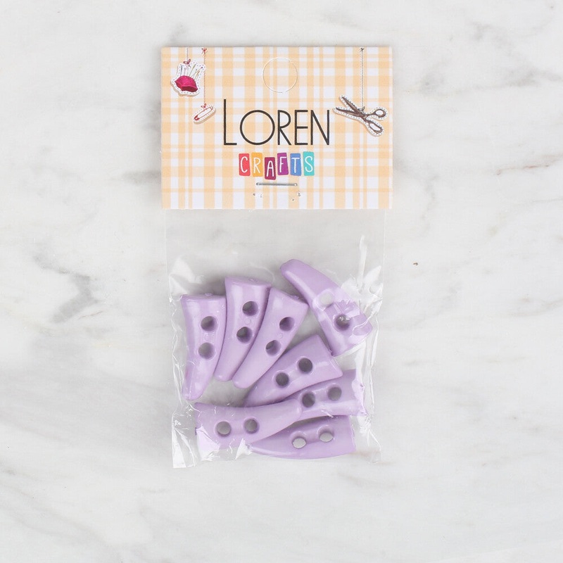 Loren Crafts 8 Pack Shepherd Button, Lilac – 129