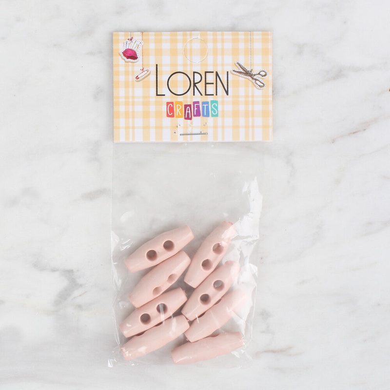 Loren Crafts 8 Pack Shepherd Button, Pink – 112