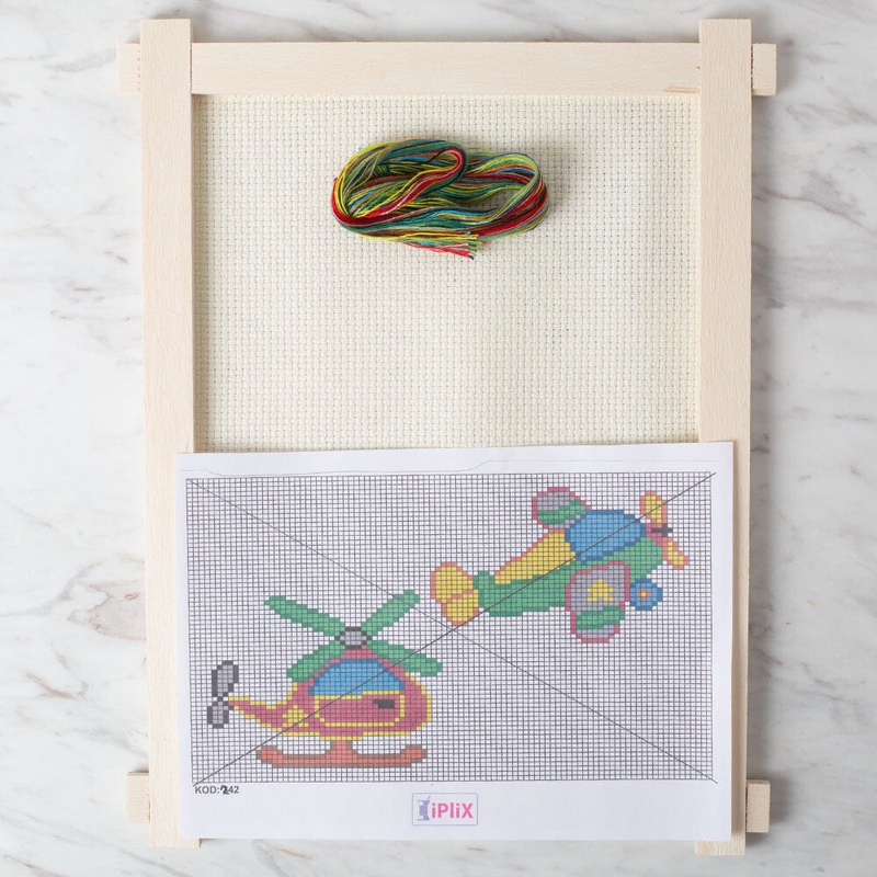 Loren Cross Stitch Kit, Airplane – 242