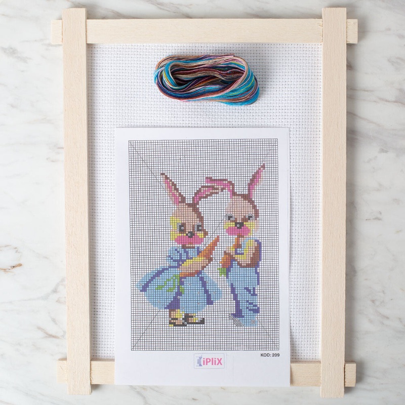 Loren Cross Stitch Kit, Rabbit – 209
