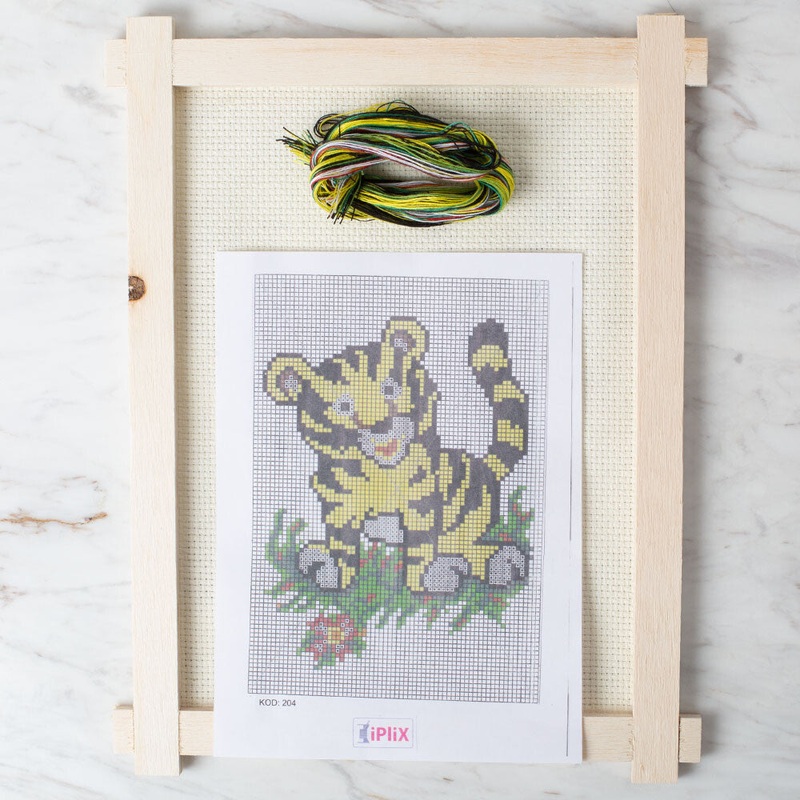 Loren Cross Stitch Kit, Tiger – 204