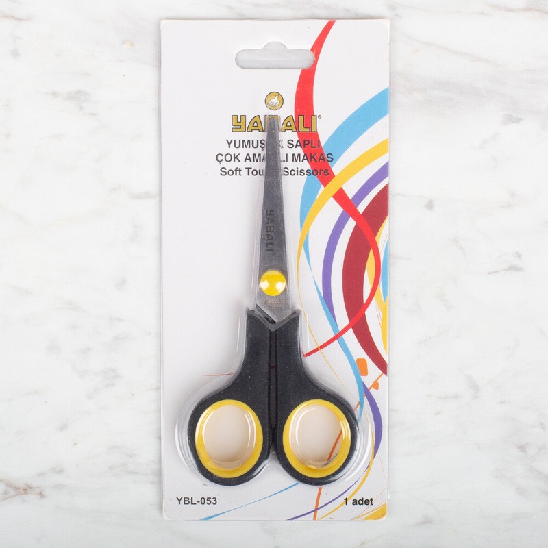 Yabal Soft Handle Multi-Purpose Scissors, Black YBL – 053 / no. 7