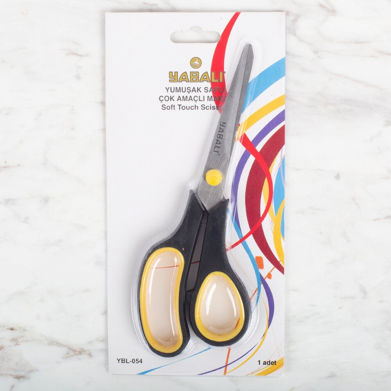 Yabal Soft Handle Multi-Purpose Scissors, Black YBL – 054 / no. 7
