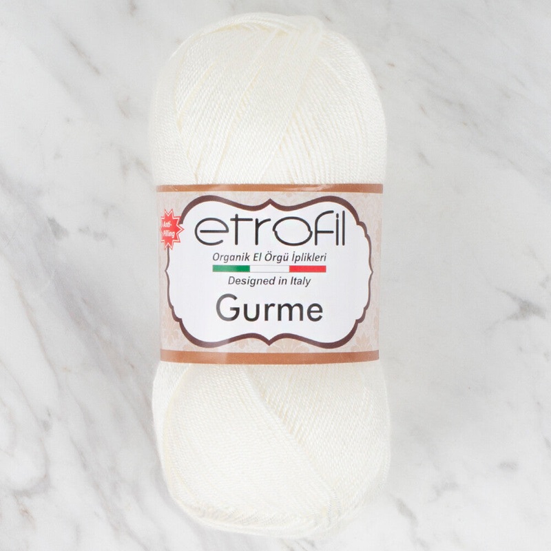 Etrofil Gurme Knitting Yarn, Cream – 70172