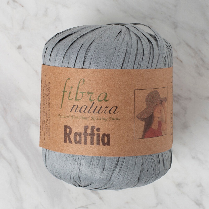 Fibra Natura 40 gr Raffia Paper Yarn, Grey – 116-11