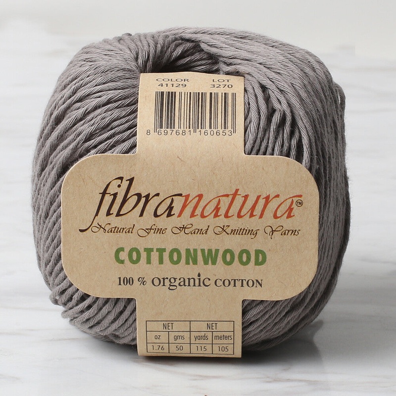 Fibra Natura Cottonwood Yarn, Grey – 41129