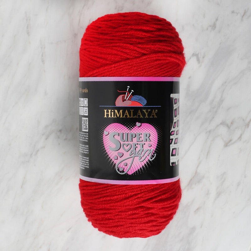 Himalaya Super Soft 200 gr Yarn, Red – 80804