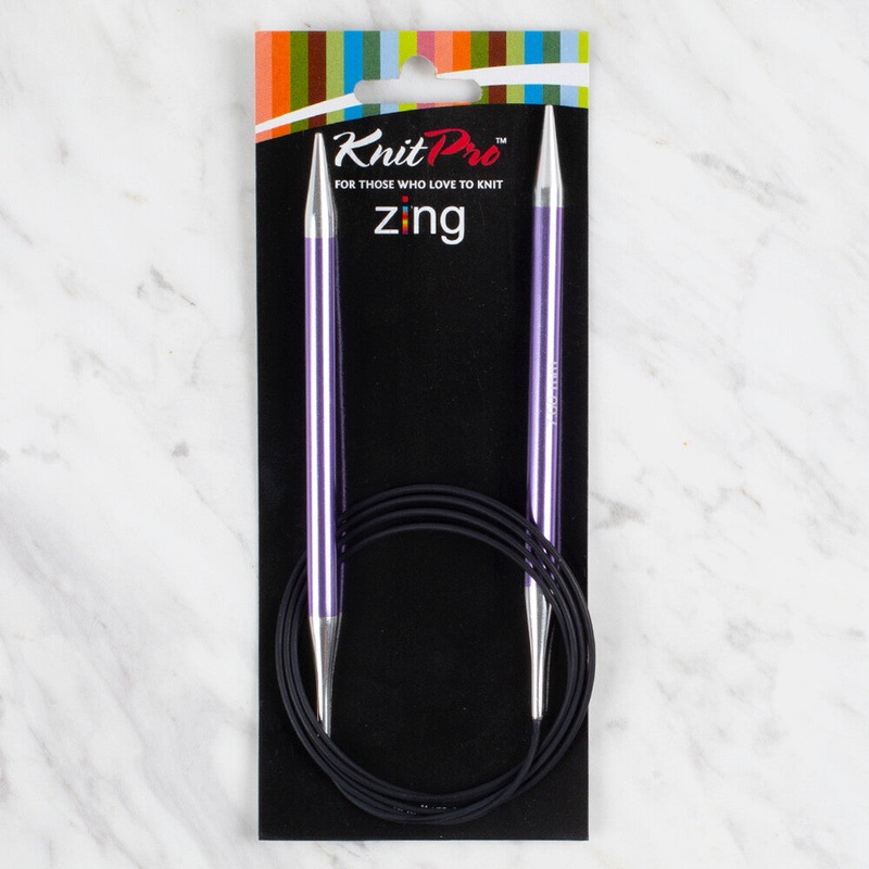 KnitPro Zing 7mm 120 cm Circular Knitting Needle, Amethyst – 47195