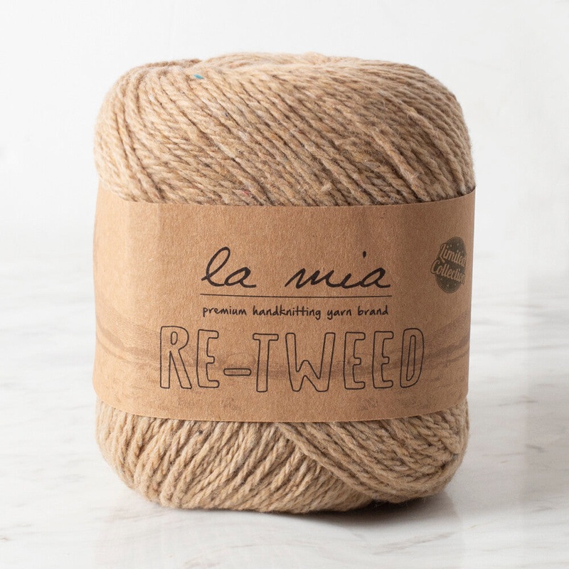 La Mia Re-Tweed Melange Yarn, Beige – L122