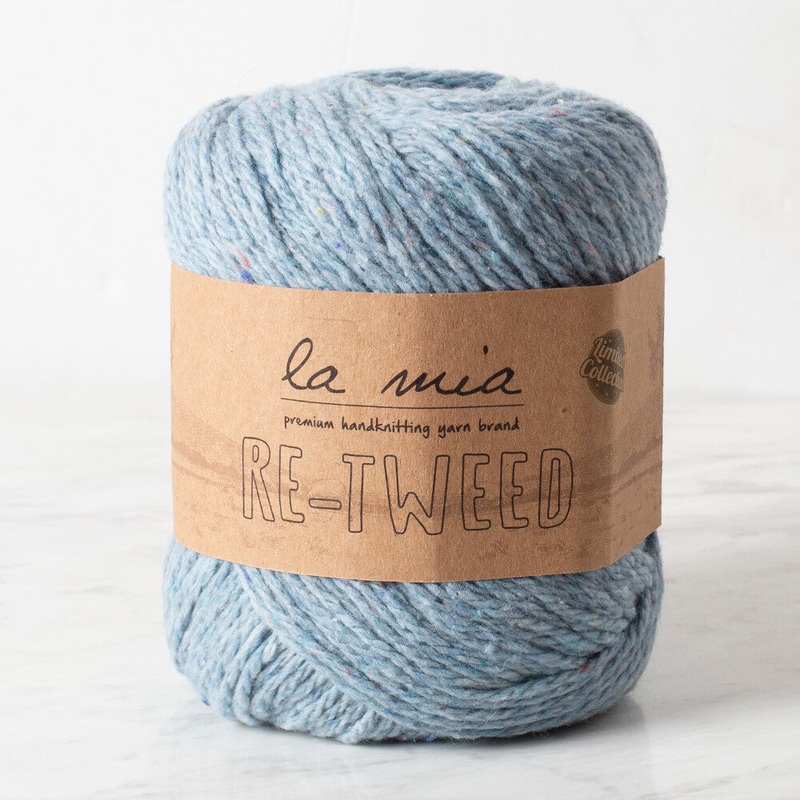 La Mia Re-Tweed Melange Yarn, Blue – L106