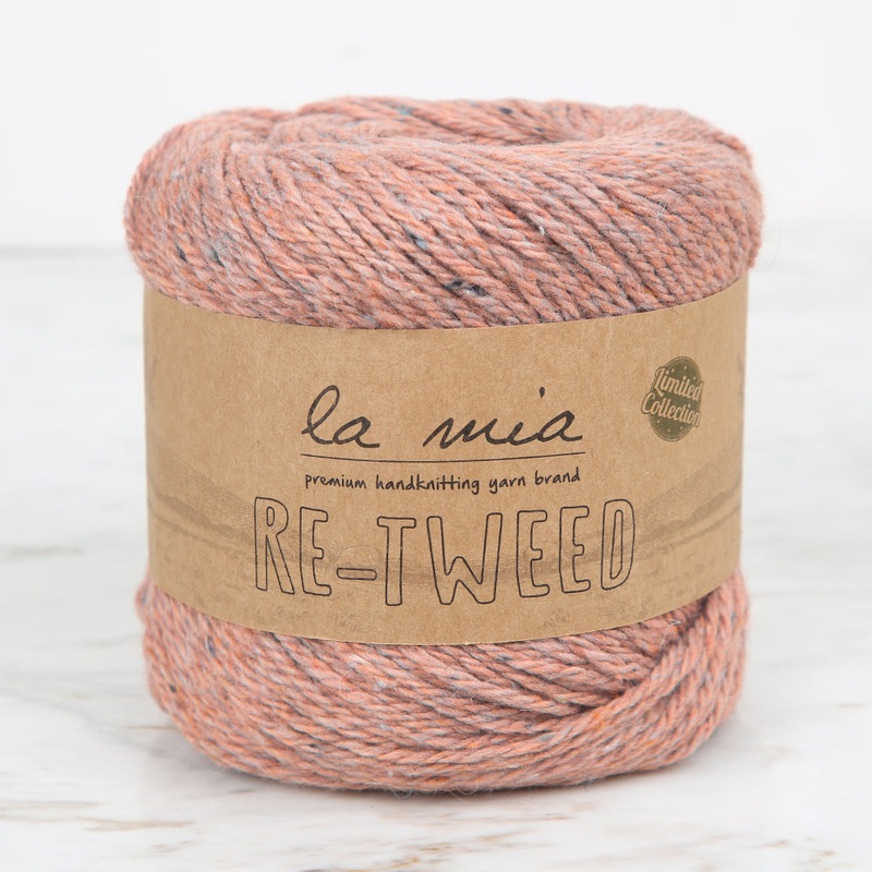 La Mia Re-Tweed Melange Yarn, Dusty Pink – L104