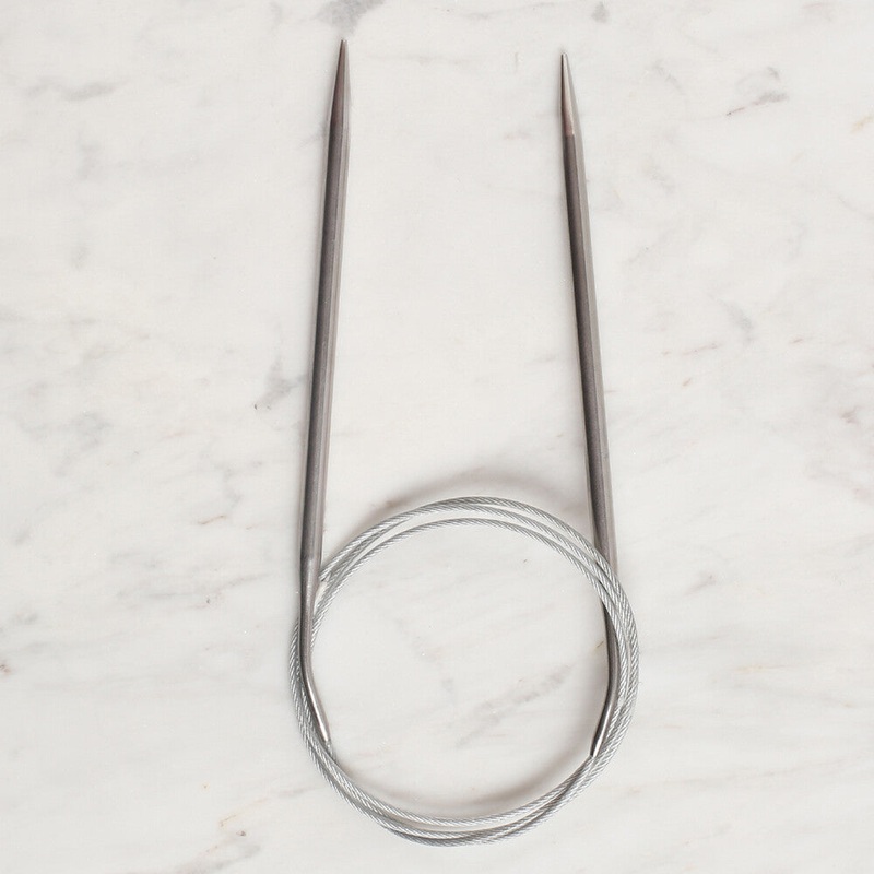 Loren Crafts 5mm 100 cm Steel Circular Knitting Needles
