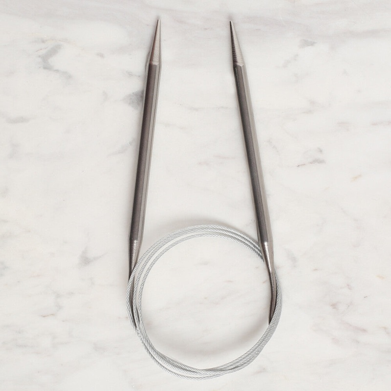 Loren Crafts 7mm 100 cm Steel Circular Knitting Needles