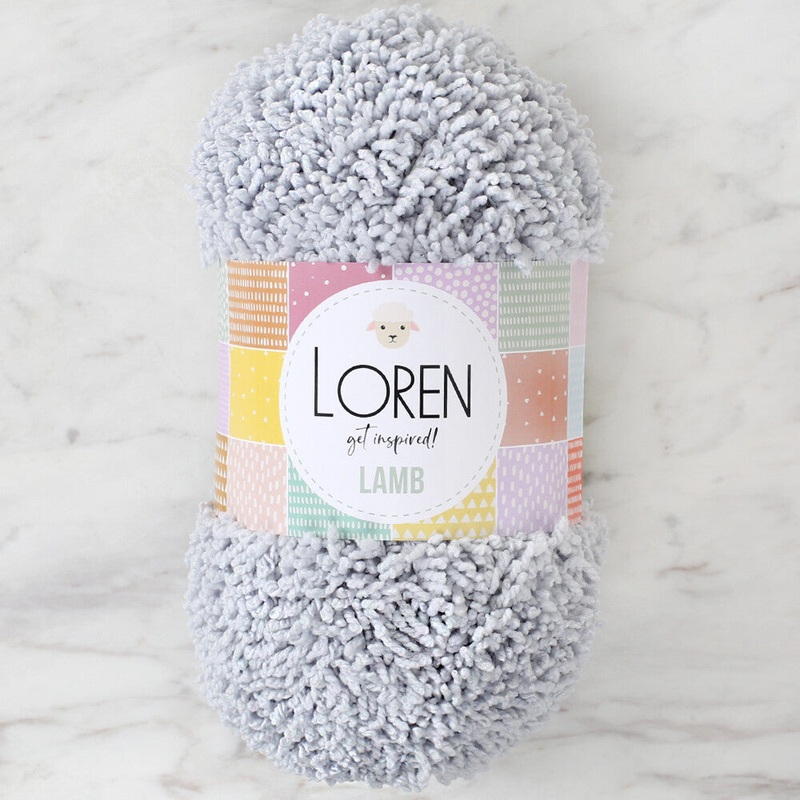 Loren Lamb Baby Yarn, Grey – R020