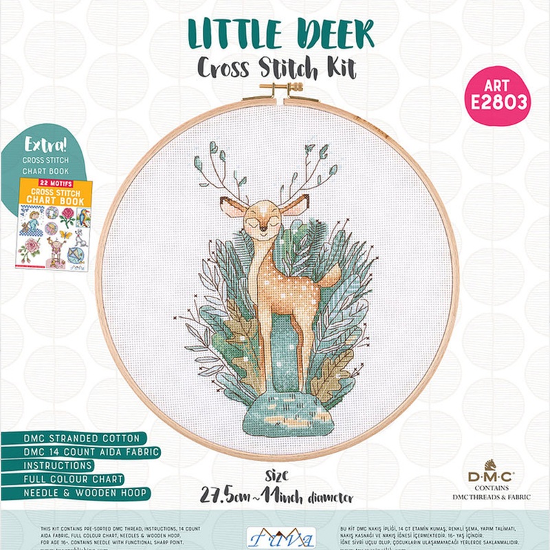 Tuva Cross Stitch Kit, Little Deer – E2803