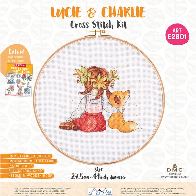 Tuva Cross Stitch Kit, Lucie & Charlie – E2801