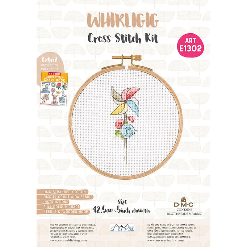 Tuva Cross Stitch Kit, Whirligig – E1302