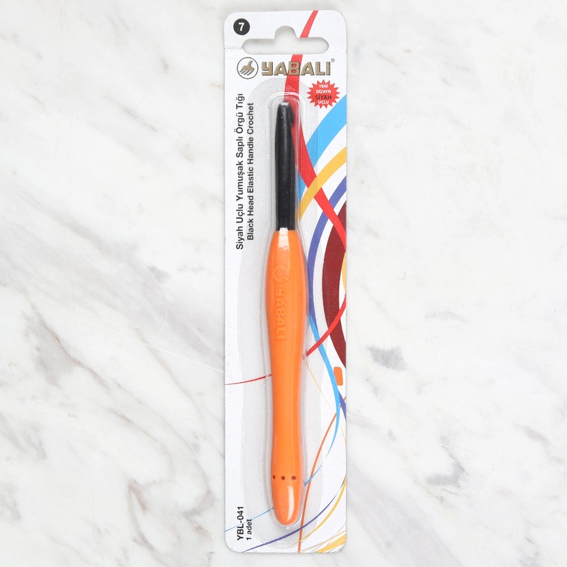 Yabal Black Tip Soft Handle 7mm Crochet Hook, Pink – YBL – 041