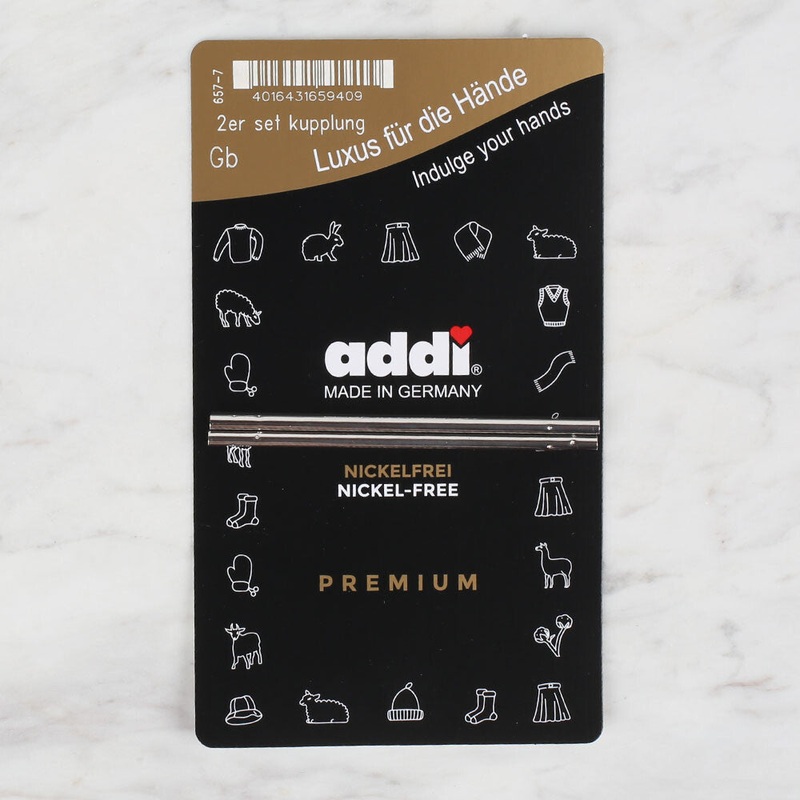 Addi 8.5 cm Connector for Interchangeable Circular Knitting Needles in 2 – 657-7