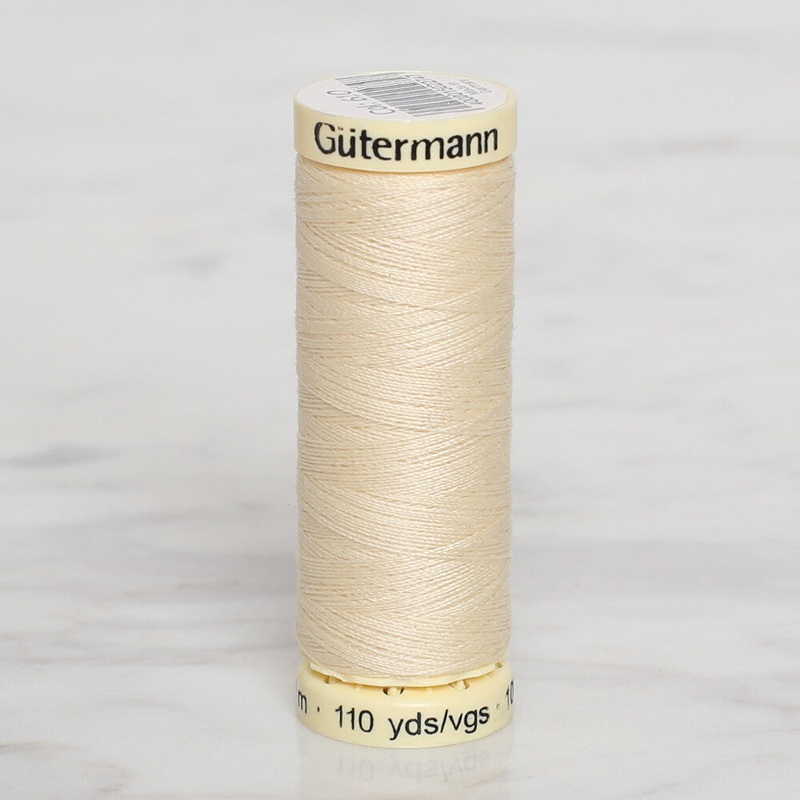 Gtermann Sewing Thread, 100m, Ecru – 610