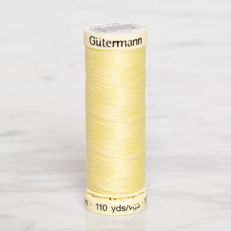Gtermann Sewing Thread, 100m, Light Yellow – 578