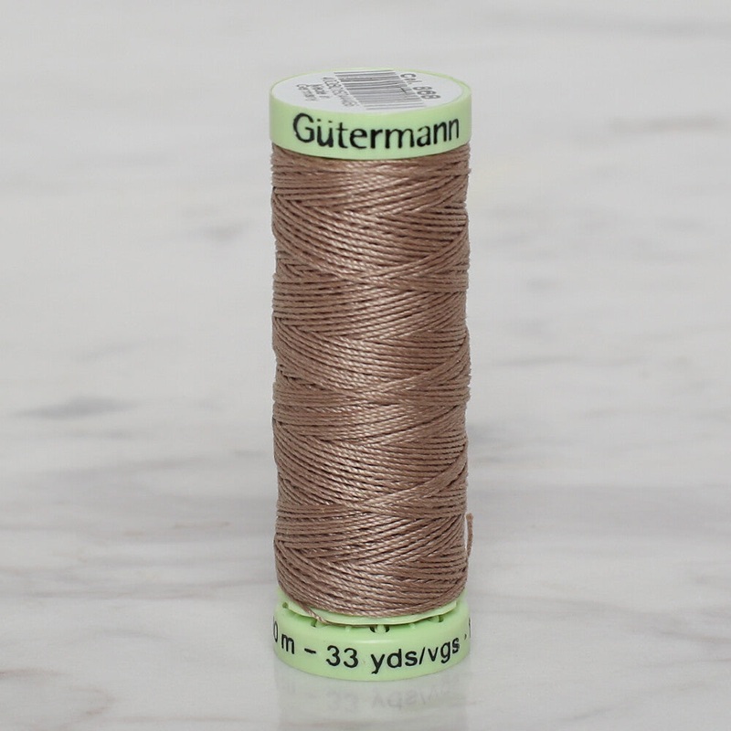 Gtermann Sewing Thread, 30m, Light Coffee – 868