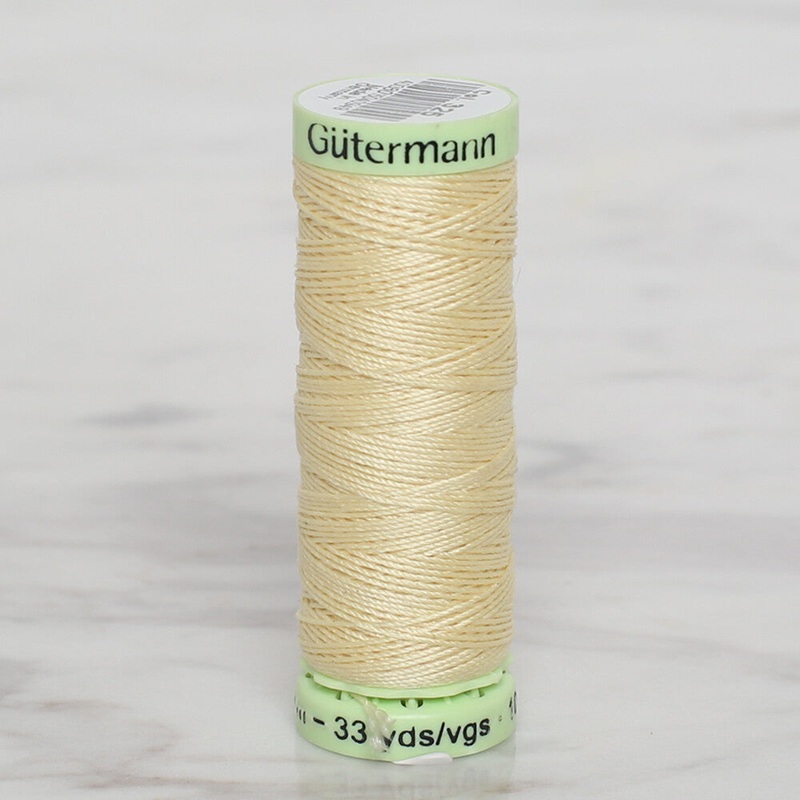 Gtermann Sewing Thread, 30m, Light Yellow – 325