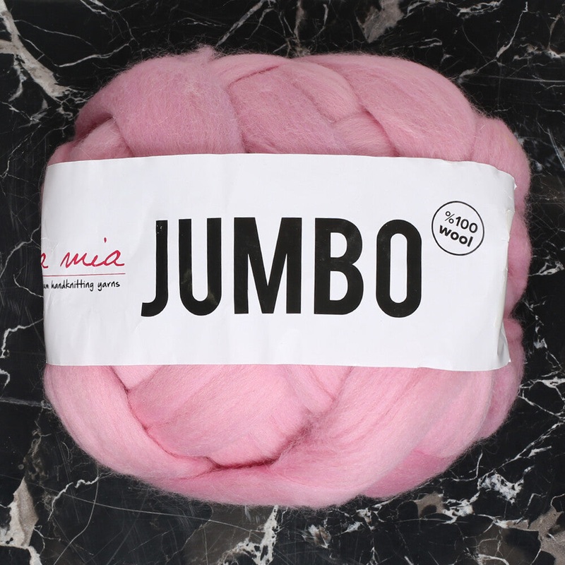 La Mia Jumbo Merino Wool, Pink – J14