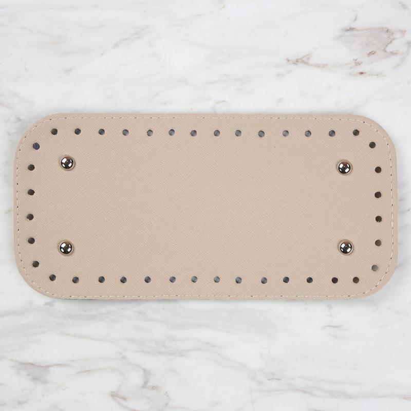 Nas Leather Bag Base 25 cm – Beige